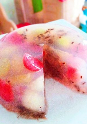 Foto resep Agar agar buah segar buat camilan mpasi 18 bulan