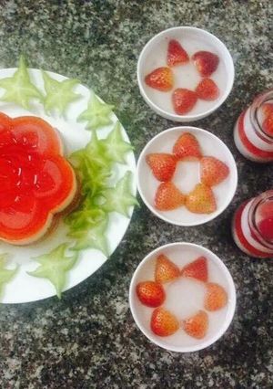 Hình của món Thạch dâu.