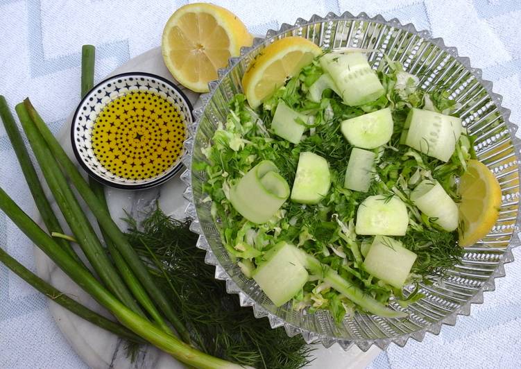 Steps to Prepare Award-winning Greek Salad &amp; Lemon Vinaigrette