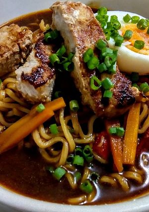 Una foto de SOPA Ramen Casera a mi Estilo...!💓❣️💝