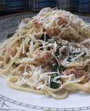Espaguetis con espinacas. #meinspire#cocinaconloqueay