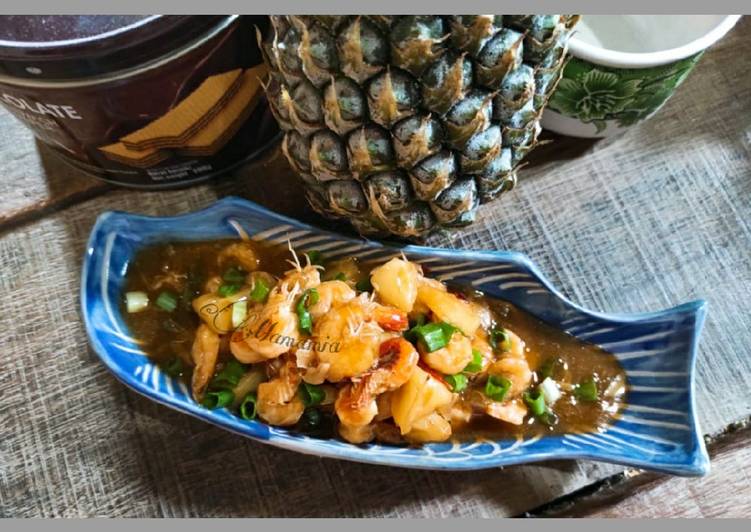 Resep Terbaru Asam Manis Udang Saus Nanas Ala Restoran