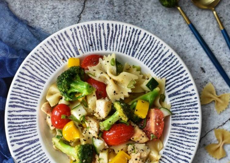 Resep Chicken Pasta Salad#DaporAzahZara yang Lezat