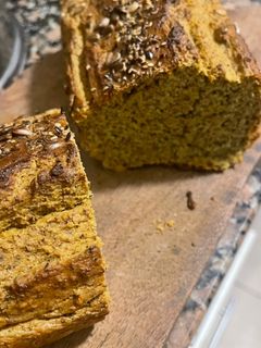 Una foto de Pan de lentejas sin gluten. Riquísimo!