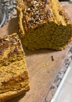 Una foto de Pan de lentejas sin gluten. Riquísimo!