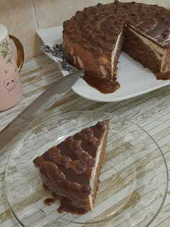 عکسی از دستور چیز کیک شکلاتی 🍫