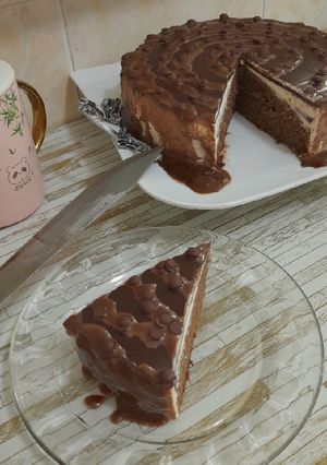 عکسی از دستور چیز کیک شکلاتی 🍫