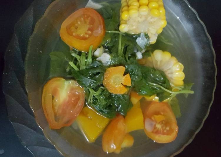 Resep Sayur bening wortel labu yang simpel