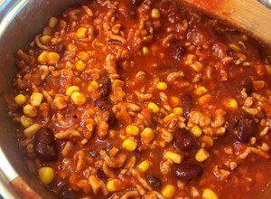 Chilis bab recept fotója