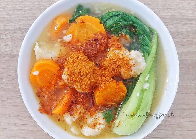 Anti Ribet, Membuat Sup Tekwan Sayuran (enak, sehat dan bikin kenyang 😍) Enak