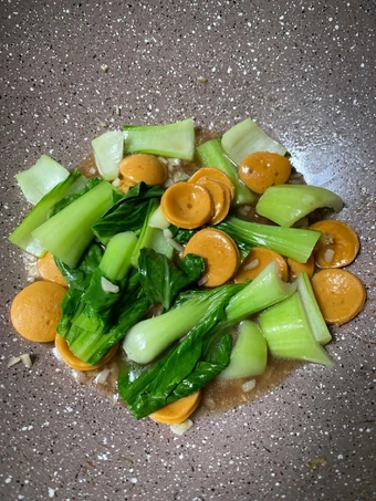 Langkah Gampang Menyiapkan Resep Tumis Pokcoy Sosis yang Enak