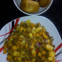 A picture of Potato Veggies.