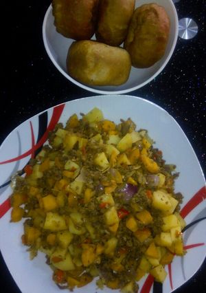 A picture of Potato Veggies.