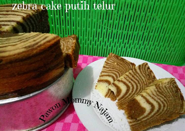 Zebra Cake Putih Telur