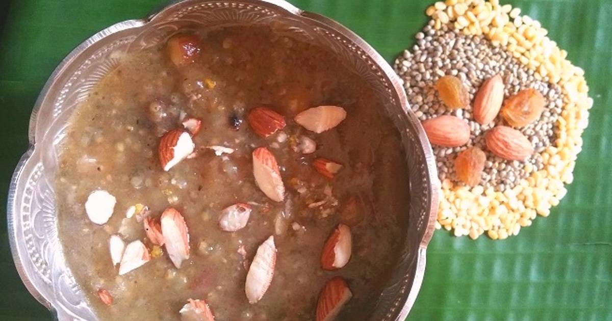 Milk Less Pearl Millet Green gram Payasam Recipe by Abhi Cookpad