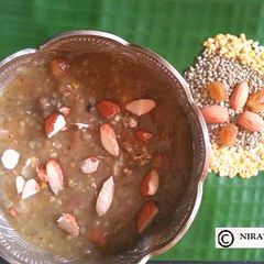 A picture of Milk Less – Pearl Millet- Green gram Payasam.