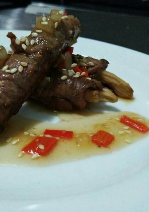 Foto resep Beef enoki