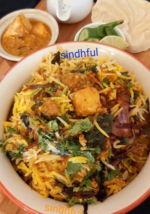A picture of Veg Dum Biryani.
