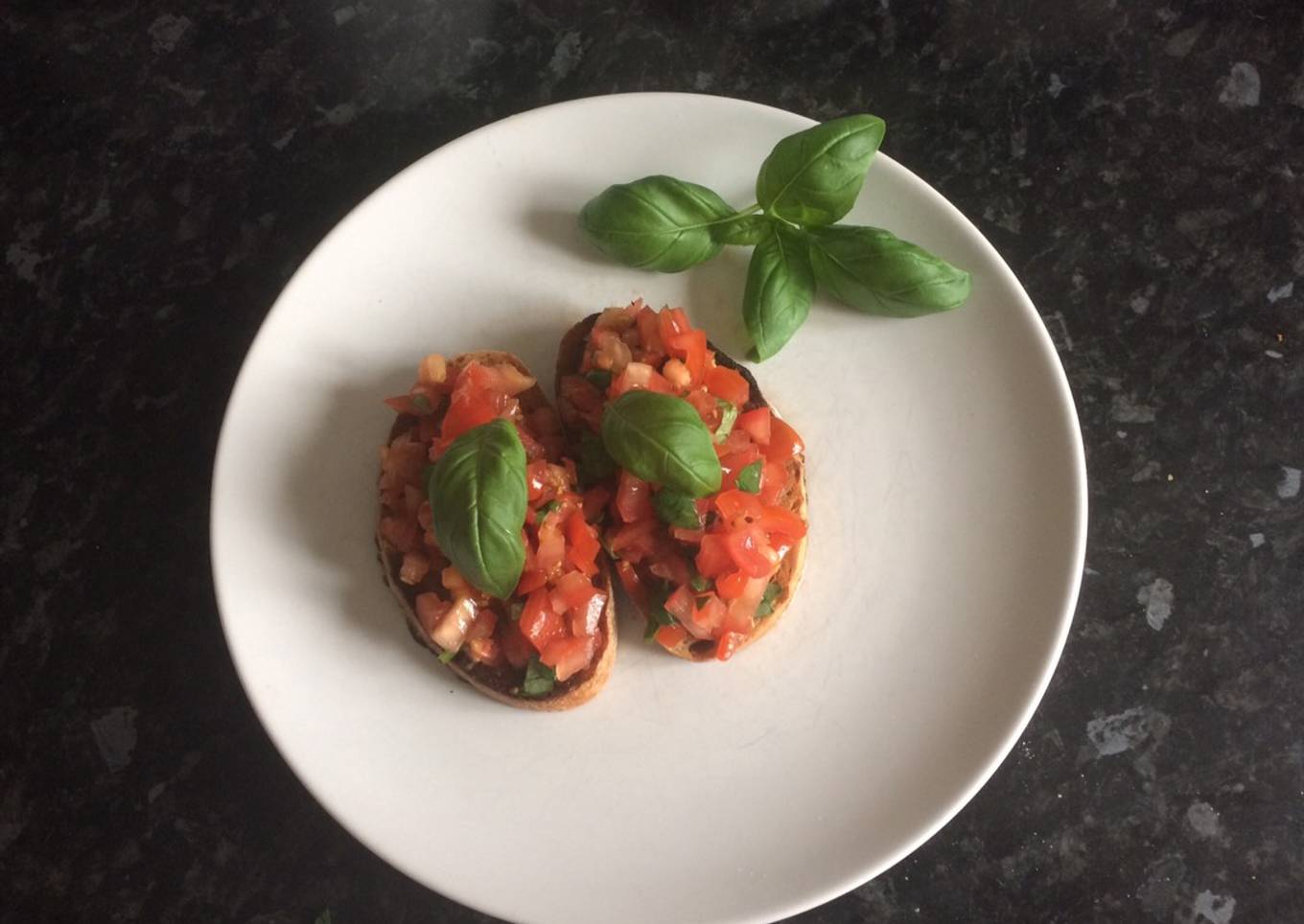 Simple Way to Prepare Any-night-of-the-week Bruschetta 🍅 🌿
