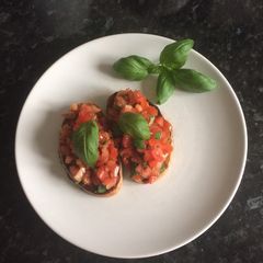 A picture of Bruschetta 🍅 🌿.