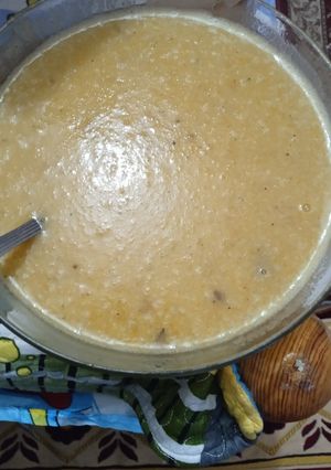 صورة لوصفة شوربه العدس الشتويه