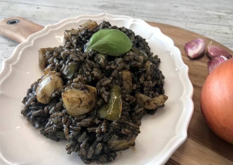 Arroz negro con sepia en olla FussionCook FC7 Smart