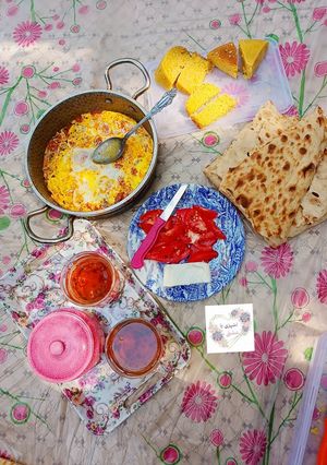 عکسی از دستور املت قهوه خونه
