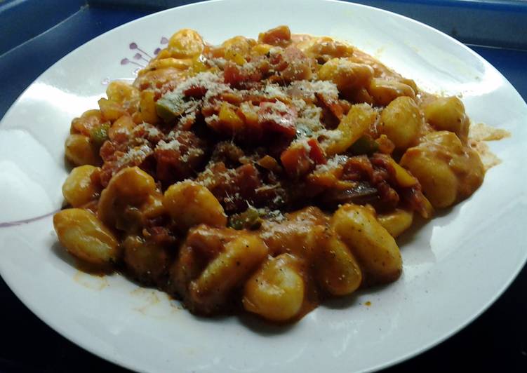 Simple Way to Prepare Favorite Tomato, Basil, Parmesan Gnocchi