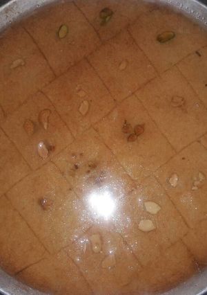 صورة لوصفة بسبوسه بجوز الهند والمكسرات بالصور