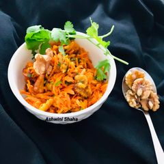 Bombay walnut Carrot Salad with cashews A picture of Bombay walnut Carrot Salad with cashews.