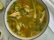 A picture of bone-in chicken breast