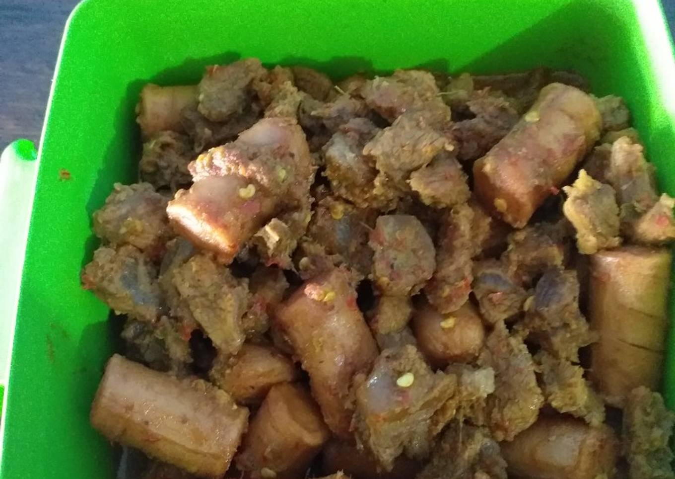 3. Oseng mercon sapi sosis