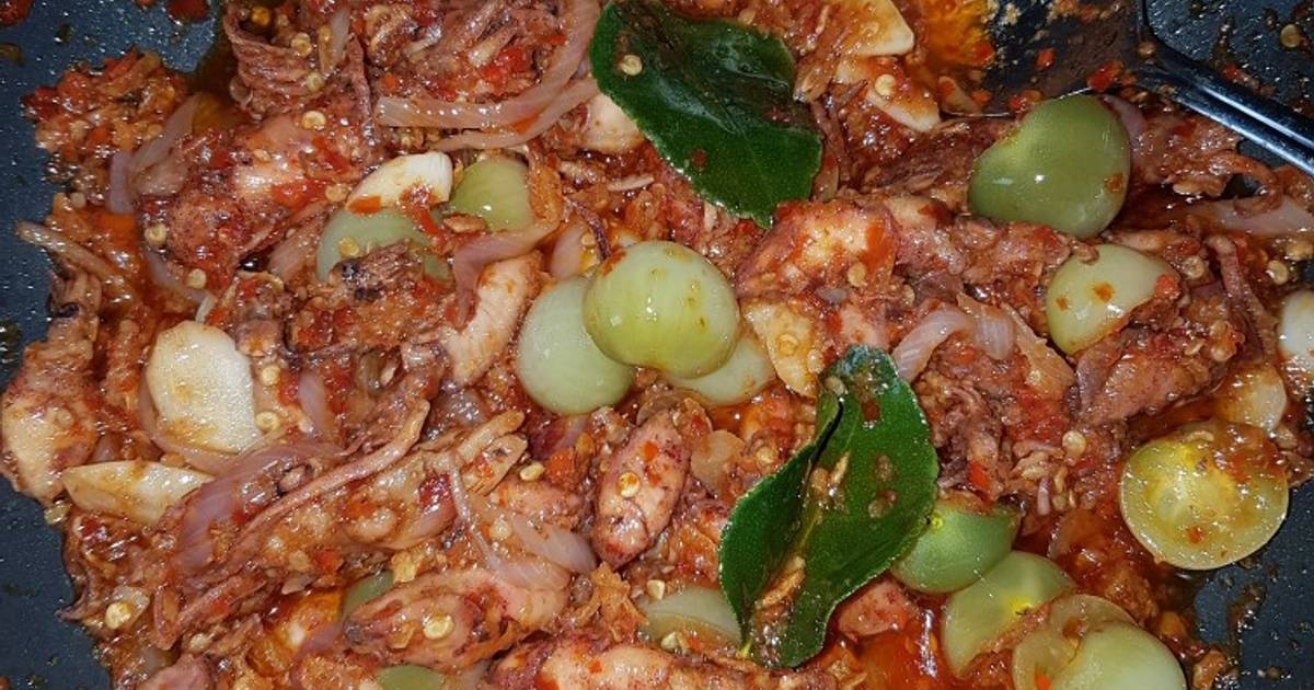 Resep Tumis sambel cumi asin oleh Alex Mama - Cookpad