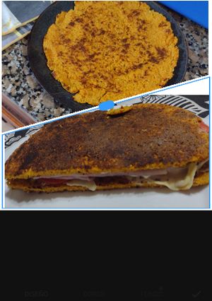 Una foto de Feriado de sándwich en casa.. rapidito saludable y para todos.!