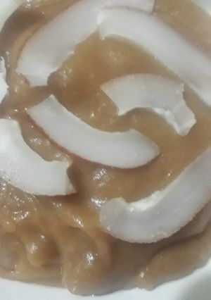 A picture of Wheat flour halwa.