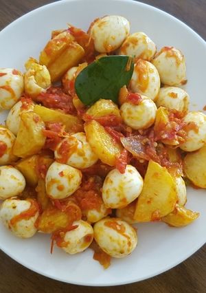 Foto resep Balado telur puyuh kentang