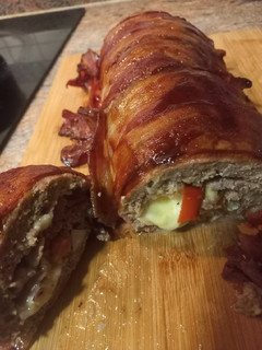 Una foto de Roll de carne relleno