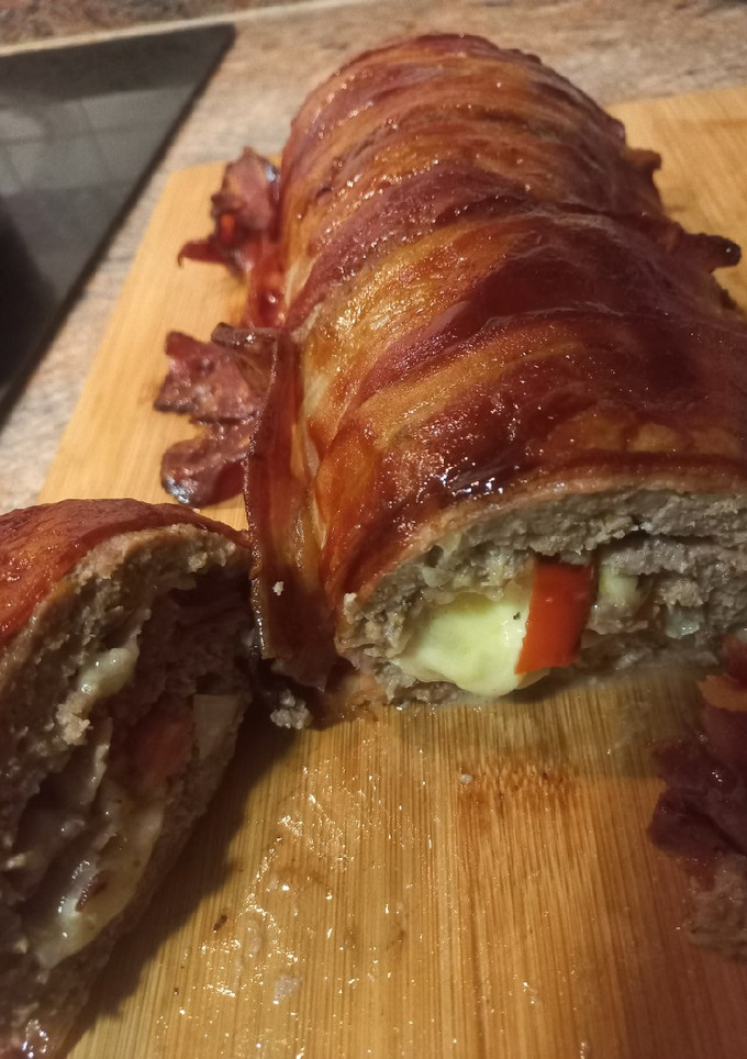 Una foto de Roll de carne relleno