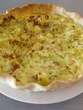 Leek, Plant-Based Bacon, and Potato Quiche