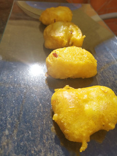 Una foto de Bacalao a la pasta orly
