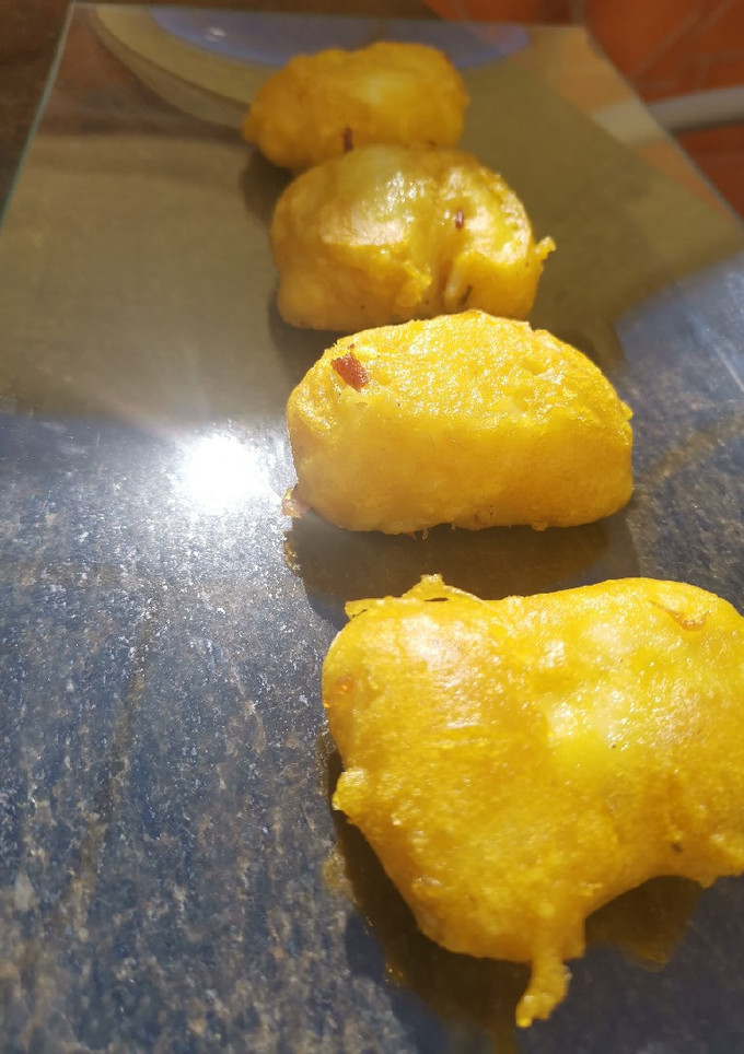 Una foto de Bacalao a la pasta orly