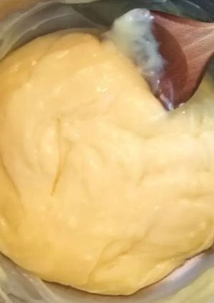 Una foto de Crema pastelera en el microondas