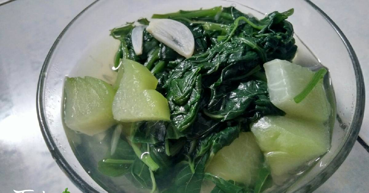 Resep Sayur Bening Bayam And Labu Siam 🍲🌿 Oleh Taawonie Kitchen Cookpad