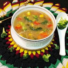 A picture of Healthy Broccoli Mix Veg Soup.