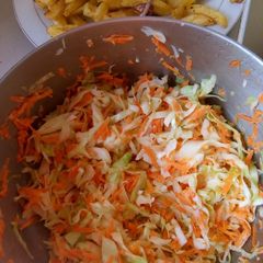 A picture of Coleslaw #authormarathon.