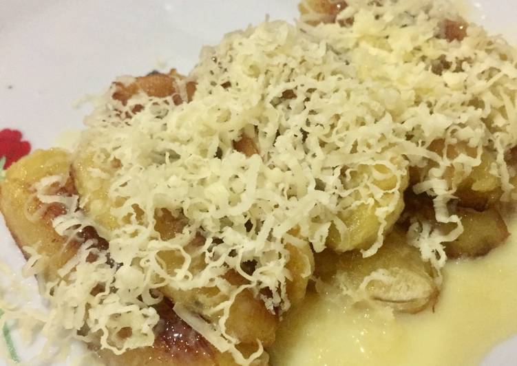 Resep Pisang plenet panggang keju susu yang Menggugah Selera