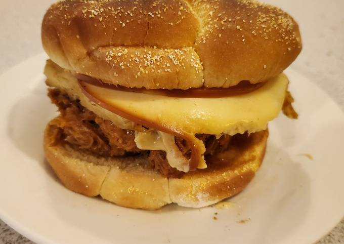 Recipe of Quick Brad&#39;s Hawaiian bbq pulled pork sandwich