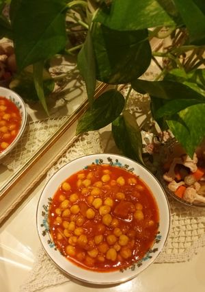 عکسی از دستور سوپ نخود یونانی