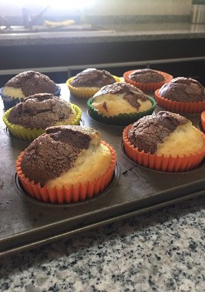 Una foto de Muffins marmolados !!!