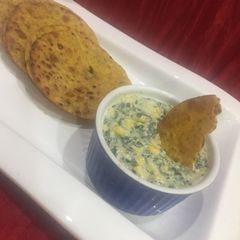 Spinach & corn dip A picture of Spinach & corn dip.